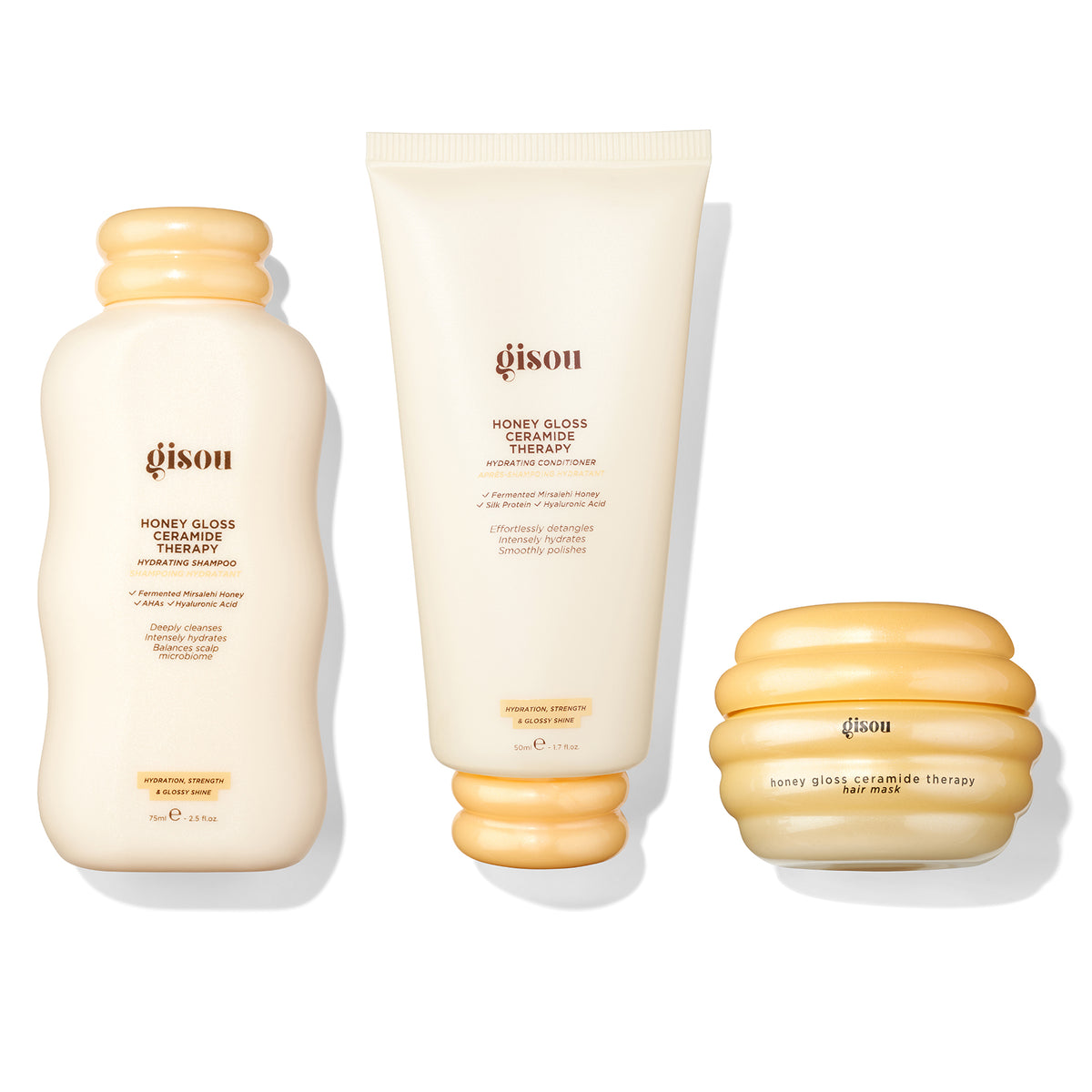Gisou Honey Gloss Ceramide Therapy Trio