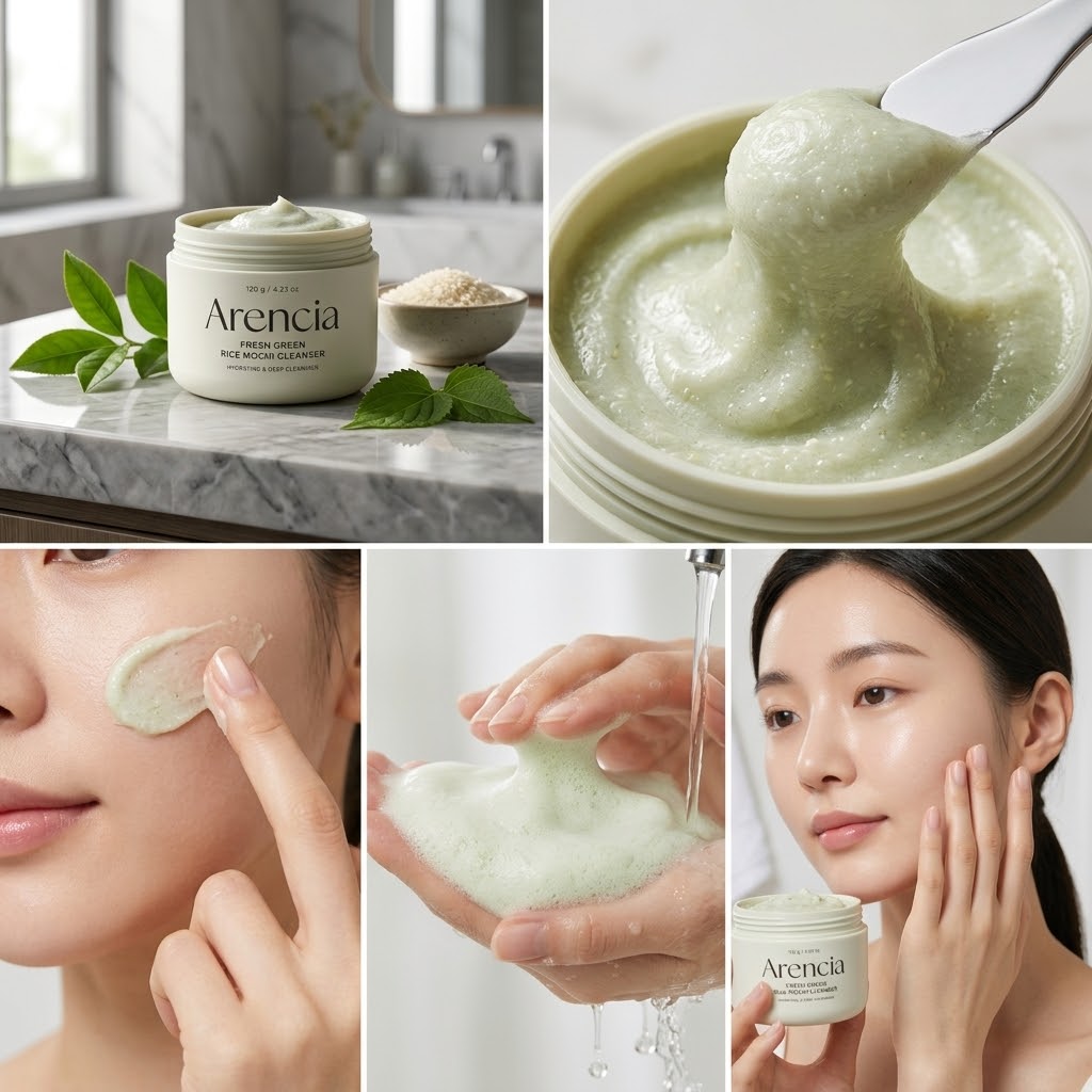 Arencia
FRESH GREEN
RICE MOCHI CLEANSER