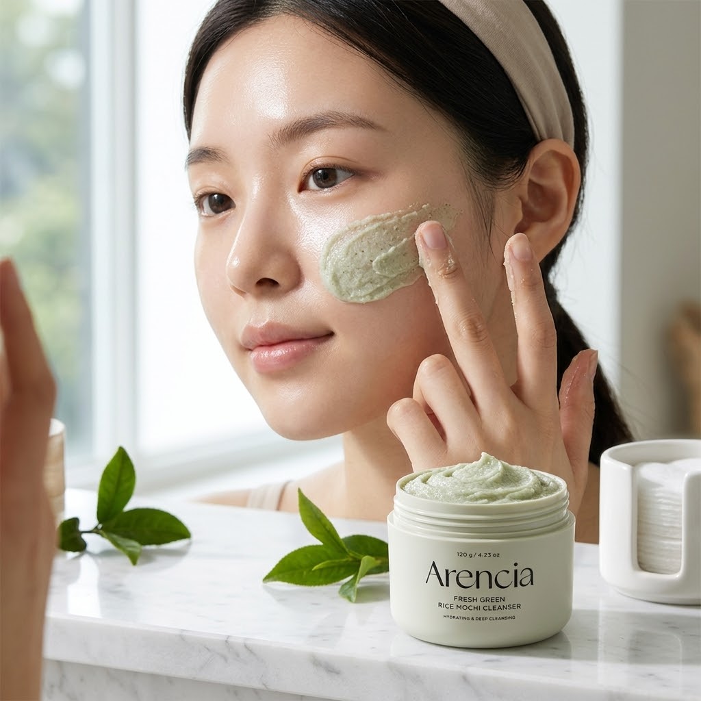 Arencia
FRESH GREEN
RICE MOCHI CLEANSER